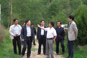 领导关怀— 2011年省厅领导视察洮坪林场情景